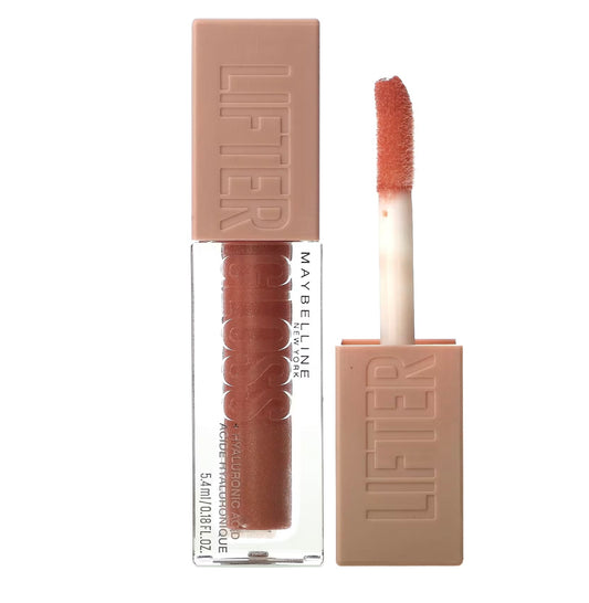 MAYBELLINE LIFTER GLOSS LIP GLOSS MAKEUP WITH HYALURONIC ACID -TOPAZ 009