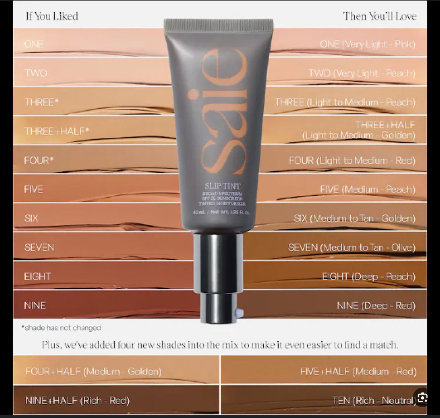 SAIE SLIP TINT DEWY TINTED MOISTURIZER shade 1