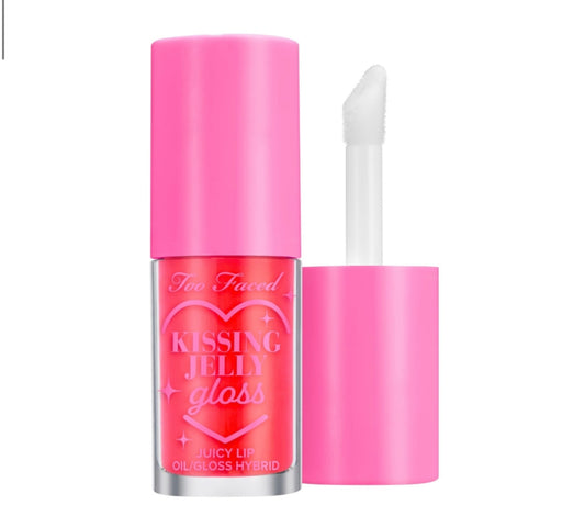 TOO FACED KISSING JELLY LIP OIL GLOSS SOUR WATERMELON