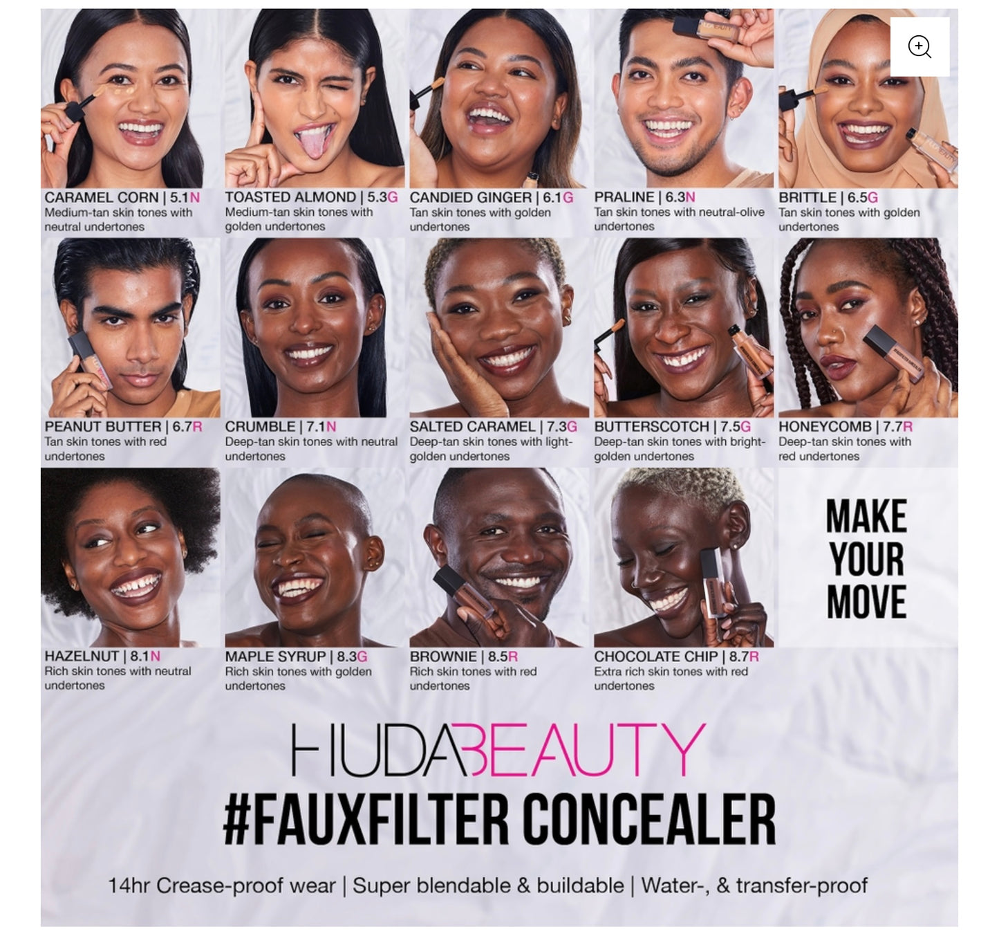 HUDA BEAUTY #FAUXFILTER LUMINOUS MATTE LIQUID CONCEALER