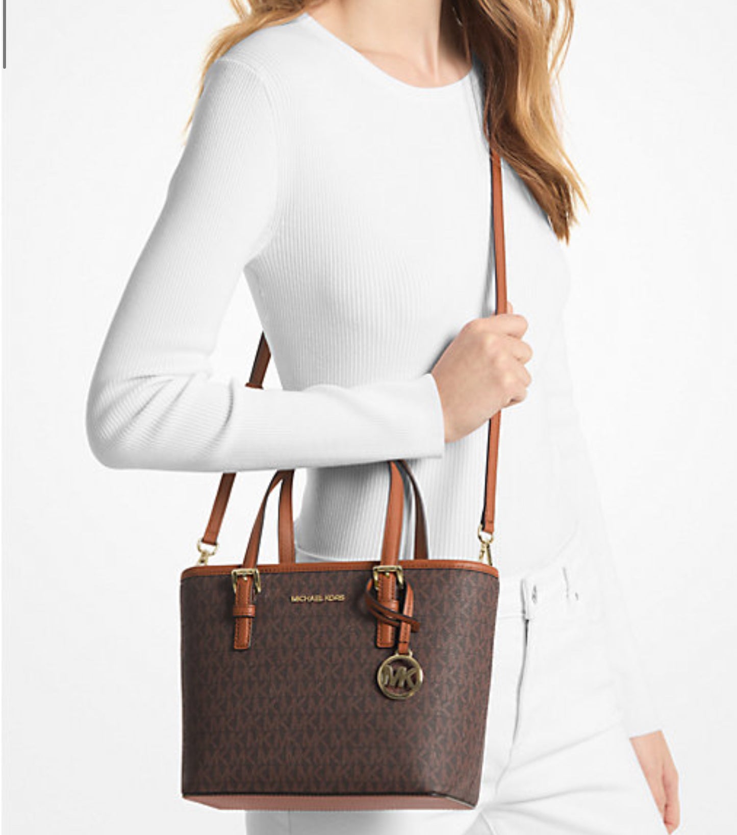 Jet Set Travel Extra-Small Logo Top-Zip Tote Bag