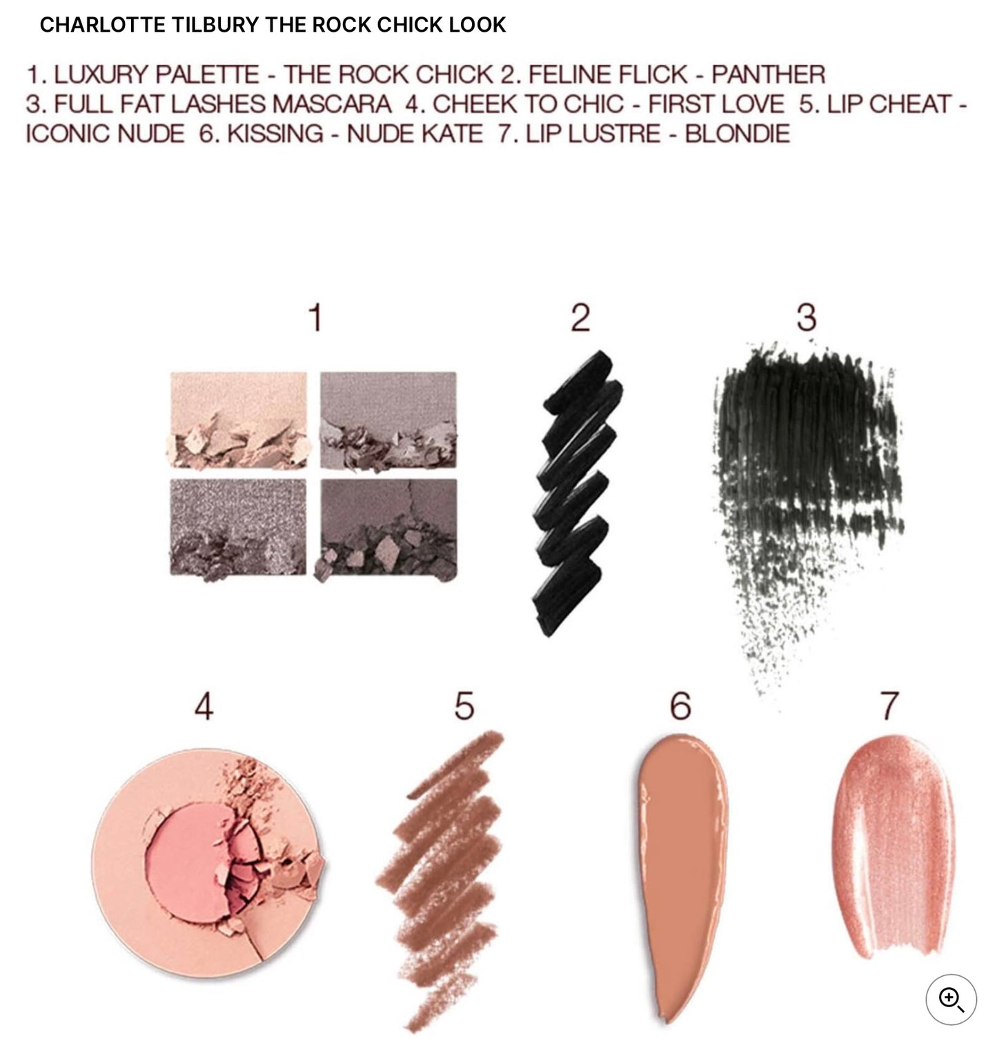 CHARLOTTE TILBURY THE ROCK CHICK LOOK light