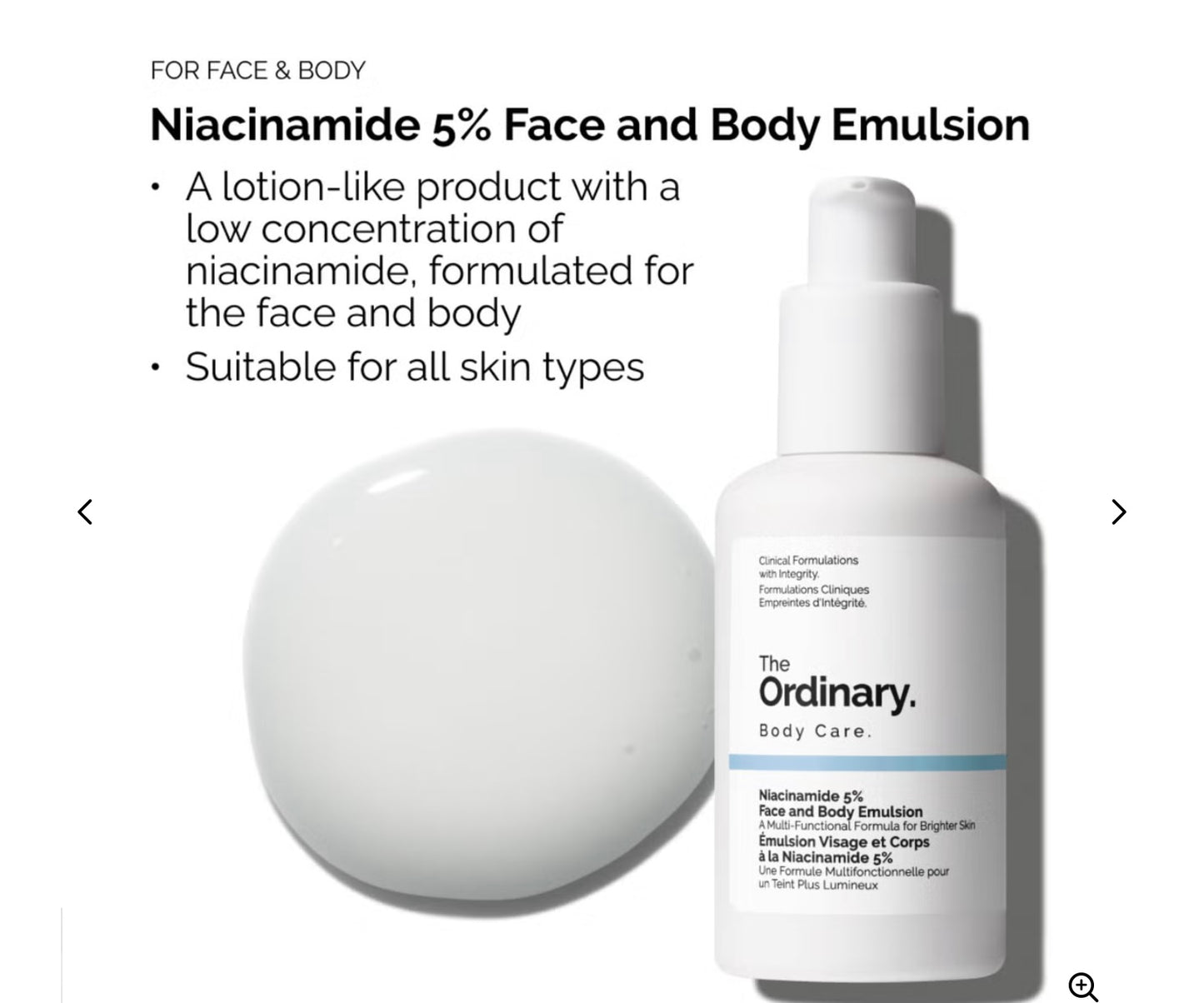 The Ordinary Niacinamide 5% Face and Body Emulsion 100ml