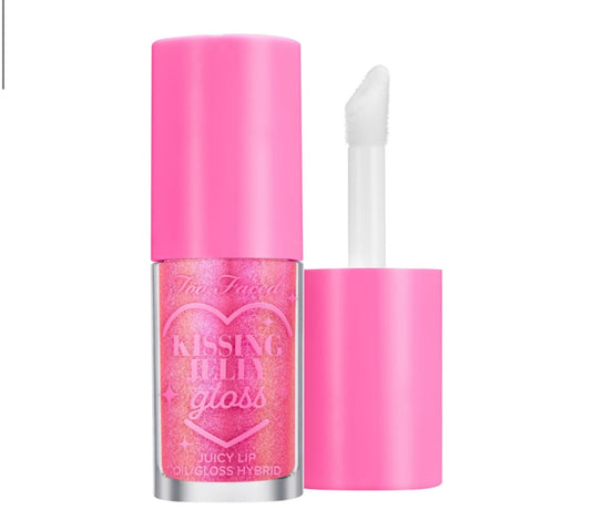 TOO FACED KISSING JELLY LIP OIL GLOSS BUBBLEGUM