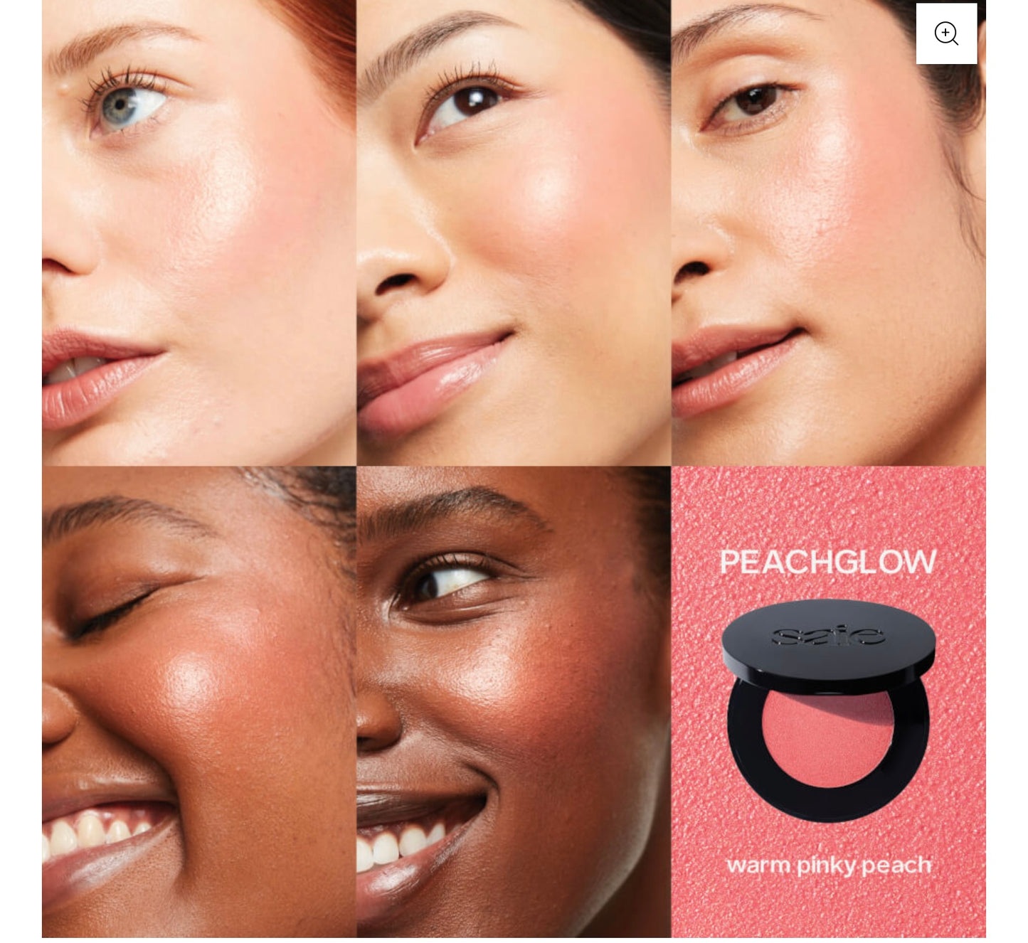 SAIE GLOW SCULPT MULTI USE CREAM HIGHLIGHTING BLUSH PEACHGLOW