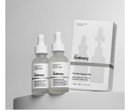 The ordinary the skin support set niacinamide + hyaluronic acid 30 ml