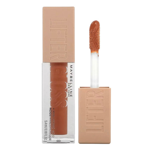 MAYBELLINE LIFTER GLOSS LIP GLOSS MAKEUP WITH HYALURONIC ACID -AMBER 007