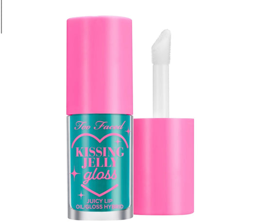 TOO FACED KISSING JELLY LIP OIL GLOSS SWEET COTTON CANDY