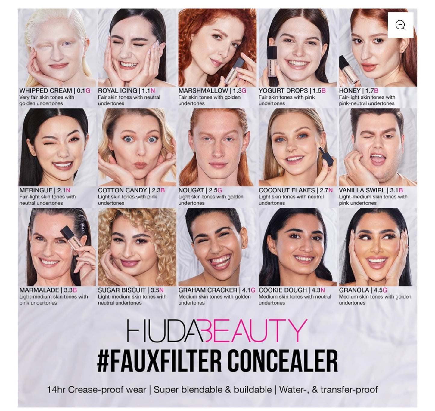 HUDA BEAUTY #FAUXFILTER LUMINOUS MATTE LIQUID CONCEALER