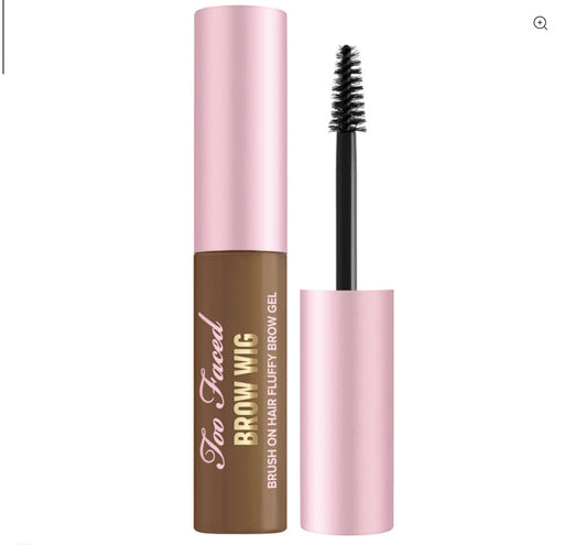 TOO FACED BROW WIG BRUSH ON HAIR FLUFFY BROW GEL - SOFT BROWN