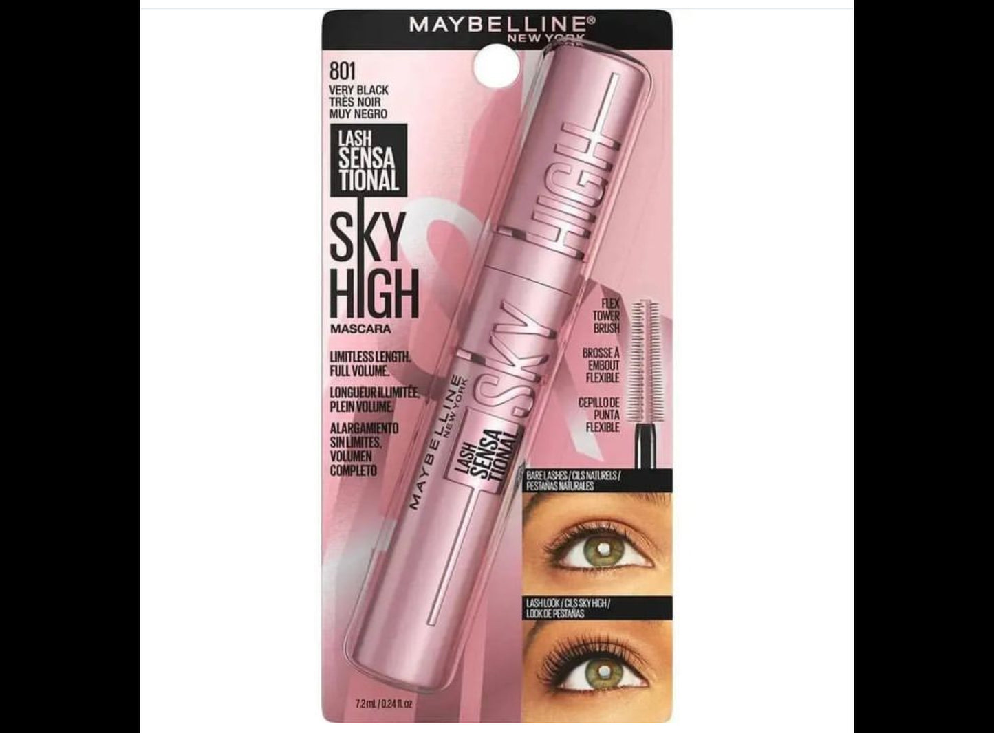 Maybelline mascara very black USA original